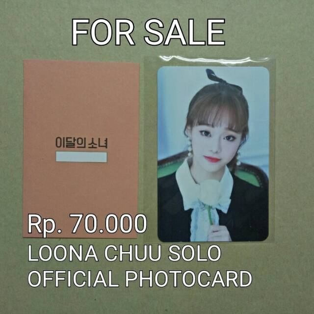 LOONA CHUU SOLO MRMBER ALBUM OFFICIAL PHOTOCARD