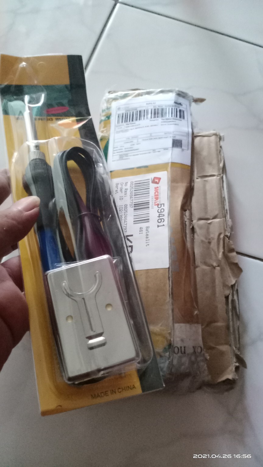 Taffware Solder Iron Adjustable Temperature 60w - Cs-31