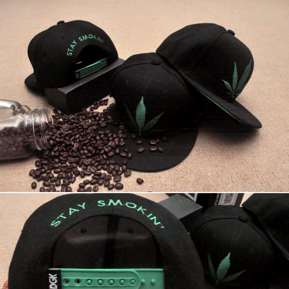 Topi Snapback Weed Wuke Black Army