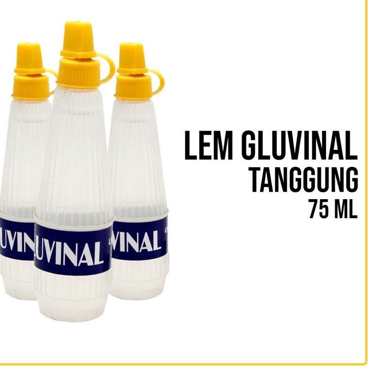 

㊤ (12pcs) Lem Gluvinal Tanggung 75ml ♗