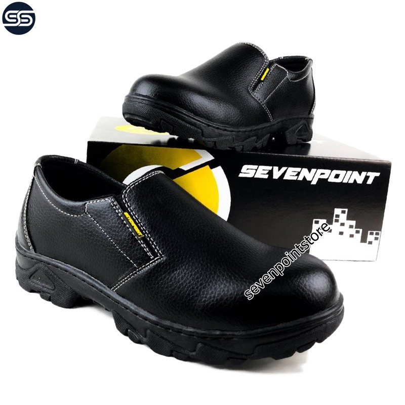 Sepatu Safety Slip On Original Septy Pria Wanita Septi Sefti Savety Slop Selop Kerja Lapangan Ujung Besi Proyek Cowok Cewek 033