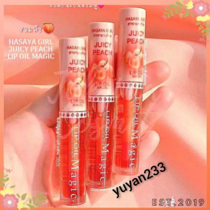 LIP OIL HASAYA GIRL JUICY PEACH H6072