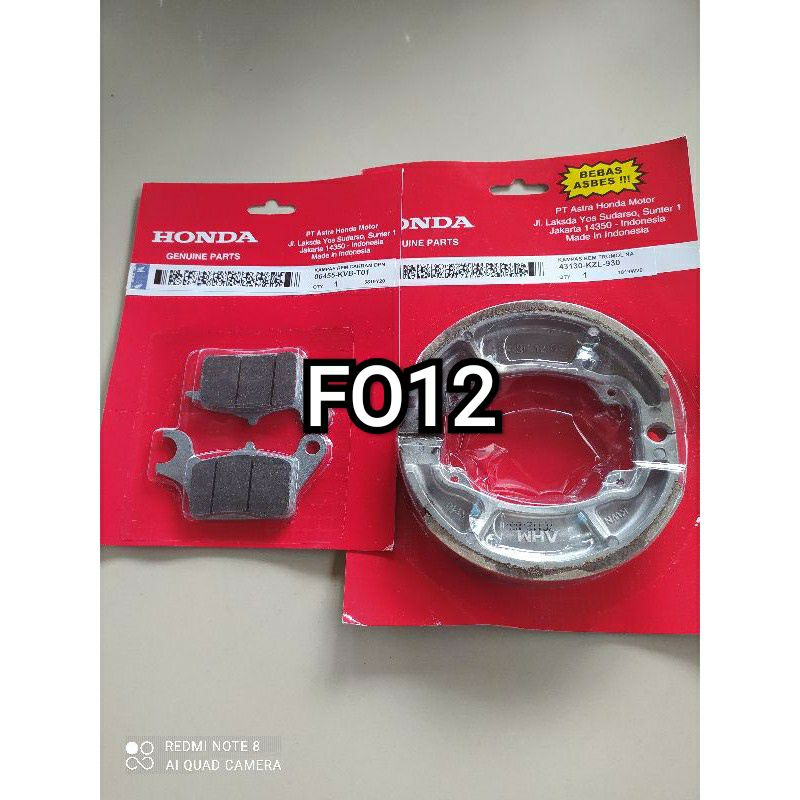 KAMPAS REM/DEPAN BELAKANG/HONDA/VARIO KARBU OLD/VARIO KARBU 110 TECHNO/VARIO 125 OLD/VARIO 125 LED O