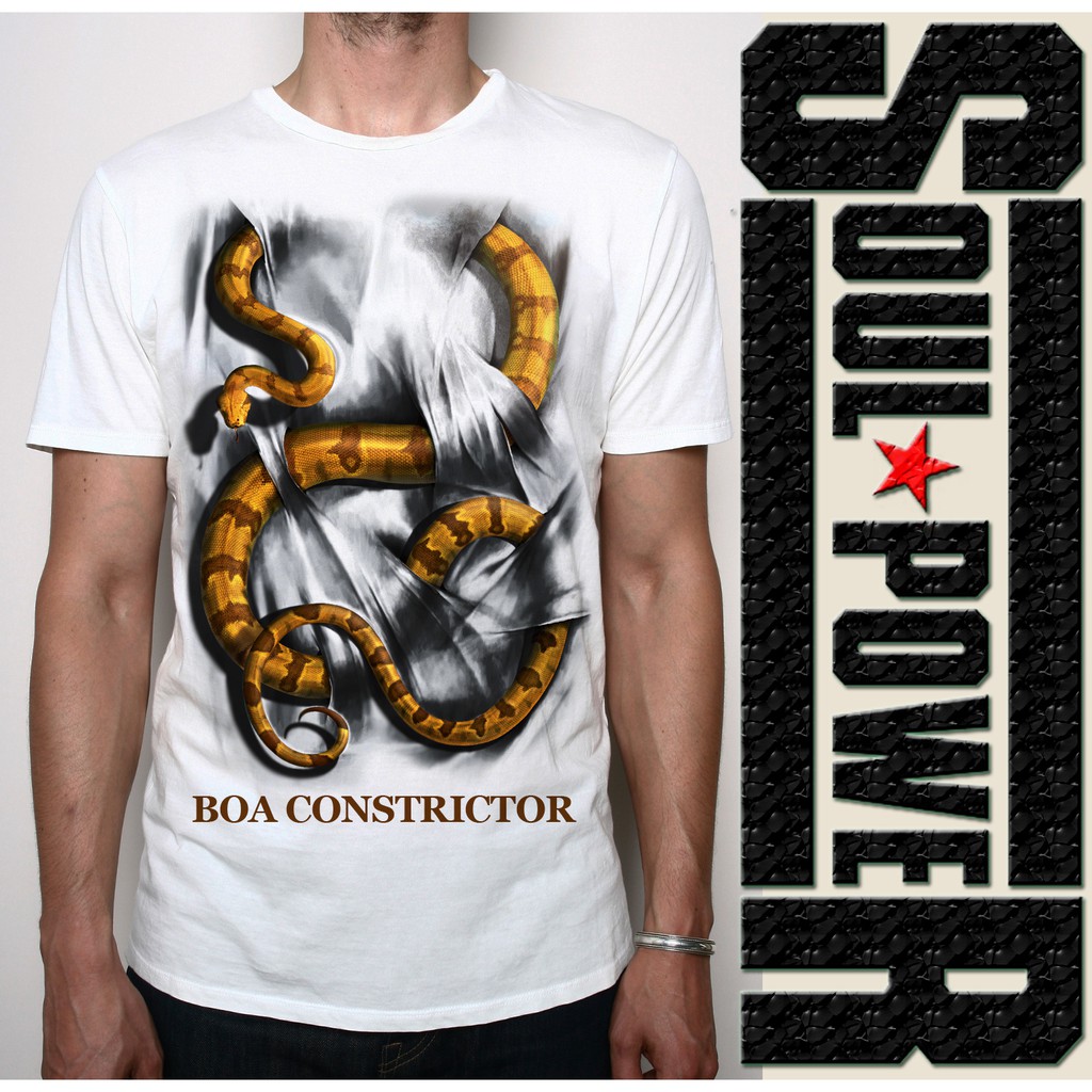 BAJU 3D DISTRO SATUANANIMAL ULAR SNAKE BOA CONSTRICTOR ORIGINAL SOULPOWERSTYLE