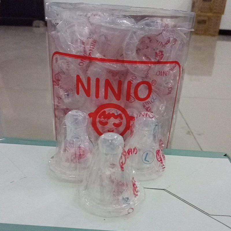 Ninio Dot Nipple Silikon/silicon botol susu Size L