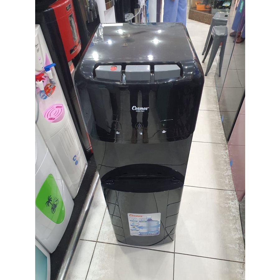 Dispenser COSMOS Galon Bawah 3 Kran CWD-7601/CWD7601 Hot Normal Cold