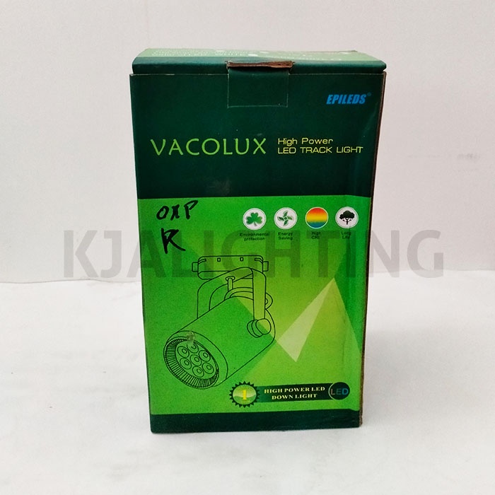 VACOLUX TRACKLAMP TEMPEL LED 12W WARM WHITE VL-2111A BODY HITAM