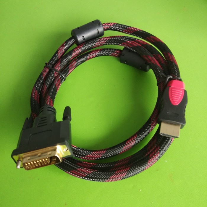 Kabel DVI To HDMI 1,5Meter Jaring ( DVI 24+1)