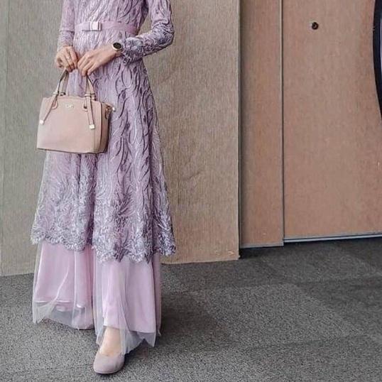 MAXI ALMIRA M L XL XXL / MAXI ALMIRA TILE MUTIARA/ MAXI KONDANGAN / GAMIS BRUKAT TILE CANTIK / GAMIS