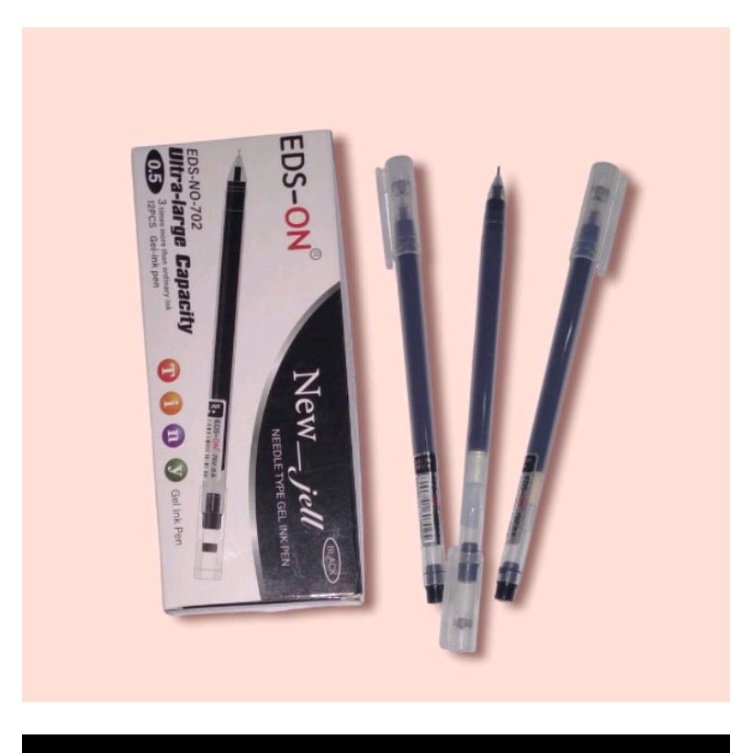 

PULPEN GEL UJUNG LANCIP 0.5 MM PUTIH PEN JEL BALLPOINT POLOS NEDDLE