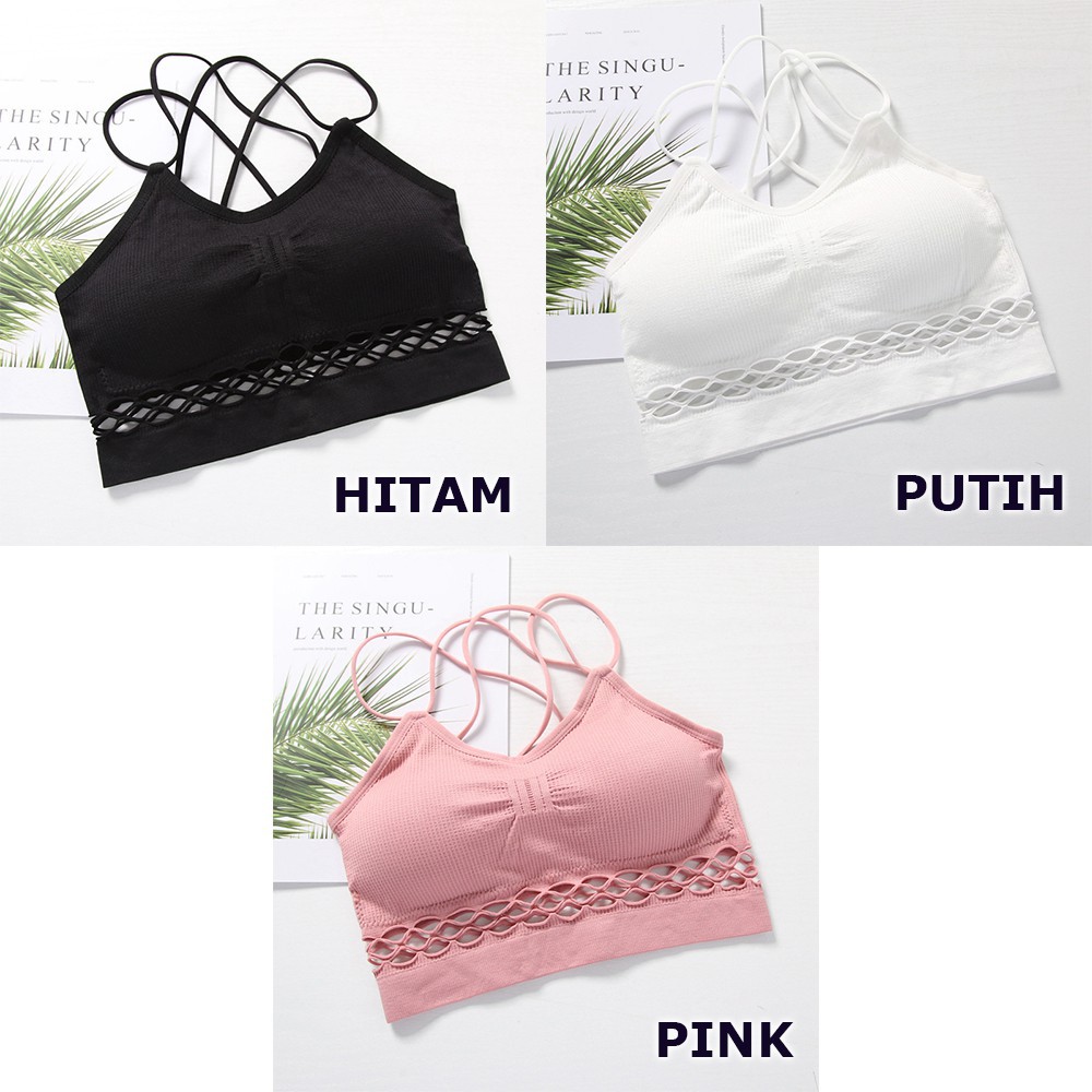 MOORB010 (COD) Sport Bra Yoga Bra Olahraga Bra Fashion Bahan nyaman dan elastis