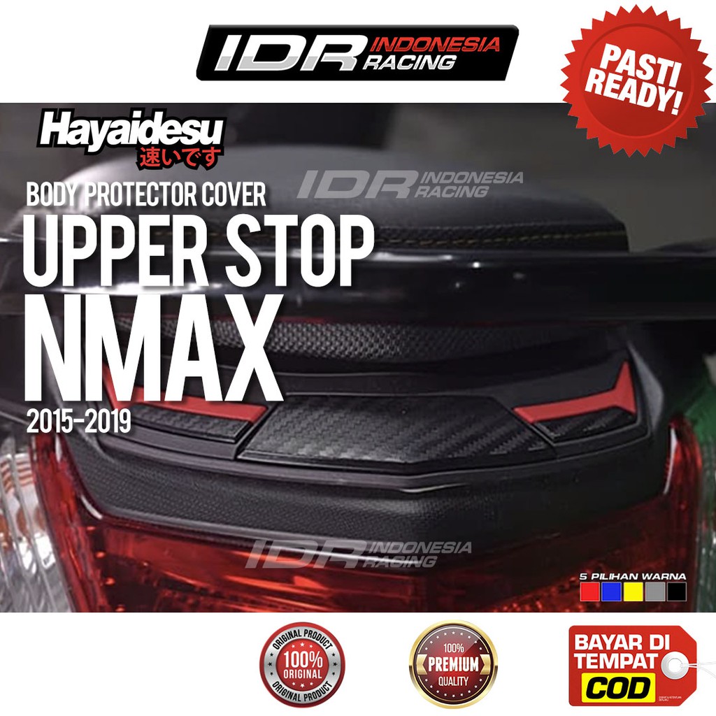 Hayaidesu NMAX Upper Stop Lamp Cover Atas Rem Belakang Body Protector Karet Pelindung Aksesoris