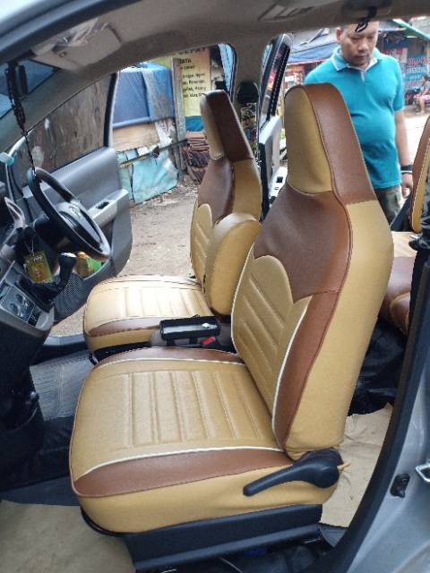 sarung jok mobil calya  sigra 2016-2022 fullset 3 baris jok