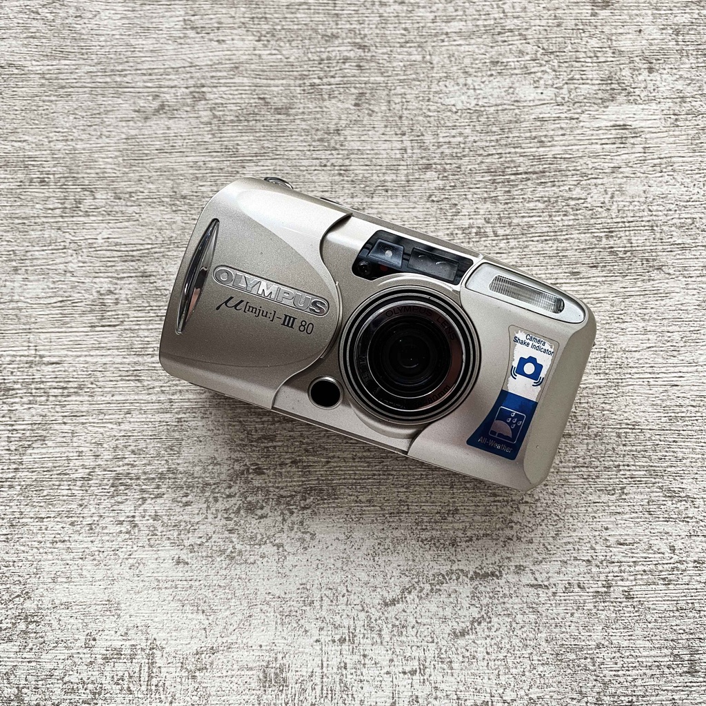OLYMPUS MJU III 80 - KAMERA ANALOG REUSABLE MURAH 35MM-1