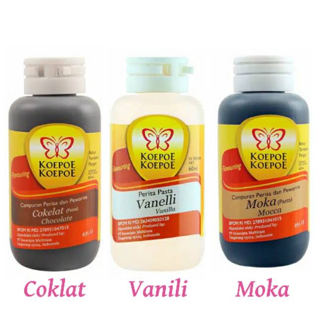 

Pasta Koepoe koepoe 30 ml KECIL dan 60 ml BESAR cokelat moka vanili sirsak talas taro essence bahan makassar cod Vanilla