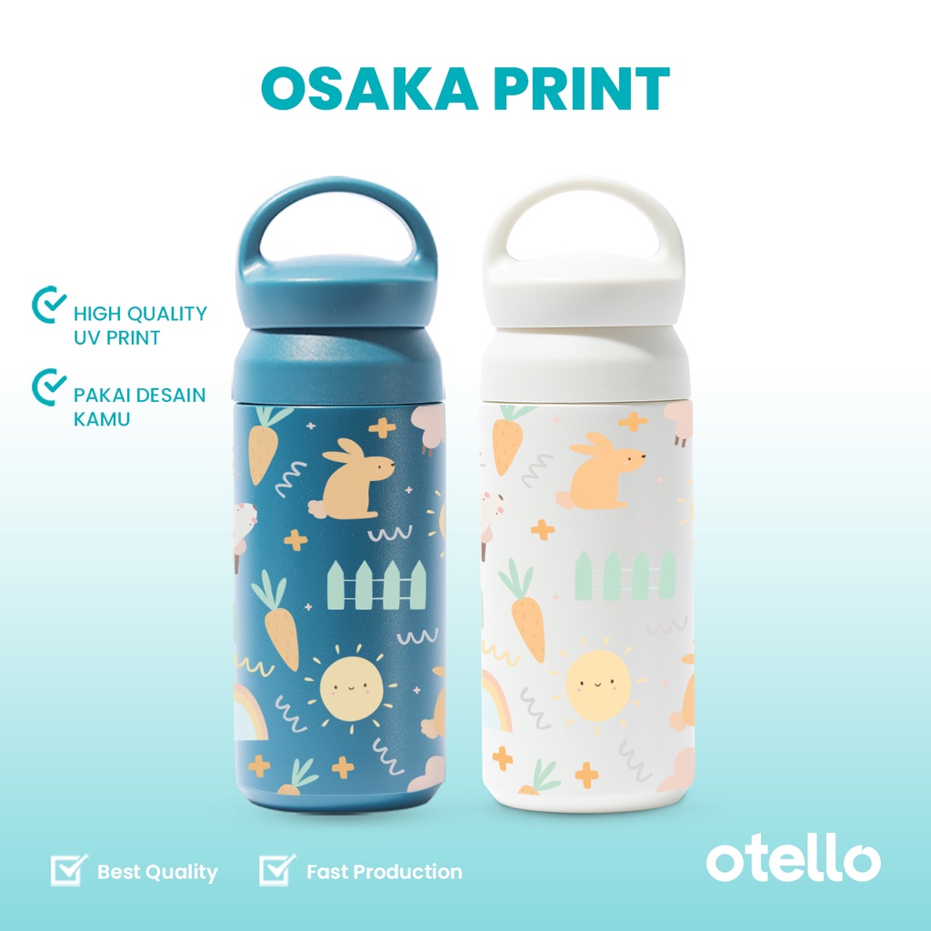 Otello - Custom Tumbler Travel 350 ml Hook Print UV Cetak Botol Minum Anak Osaka Full Color Termos