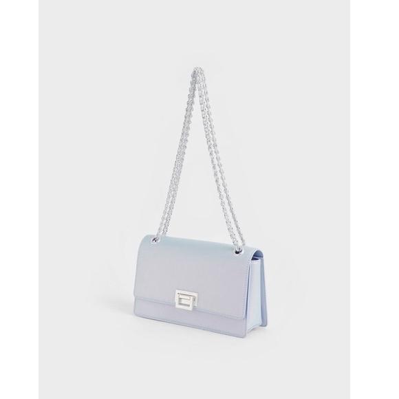 BEST SELLER TAS WANITA CK Textured Chain HANDLE Shoulder Bag - 718# 2585 ㊬