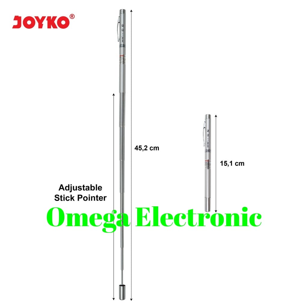 Joyko LP-100 Ball Pen Laser Pointer 4 In 1 Laser Senter Pulpen LP 100