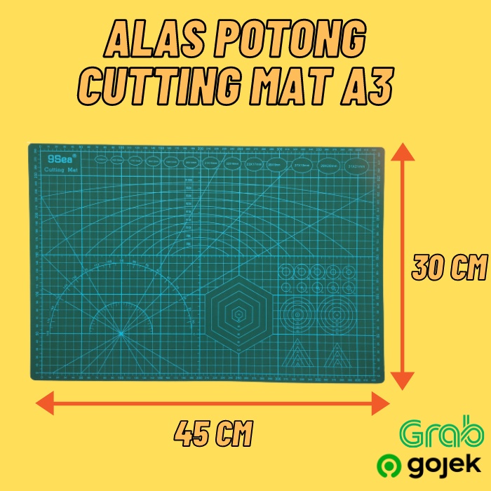 

Alas Potong Memotong Pemotong Kertas Kain Work Cutting Mat Pad Cutter A3