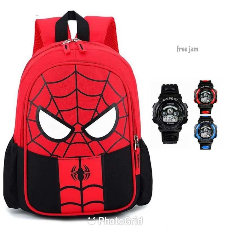 Tas Ransel anak sekolah Tk/Sd/ Free jam tangan anak Gshock