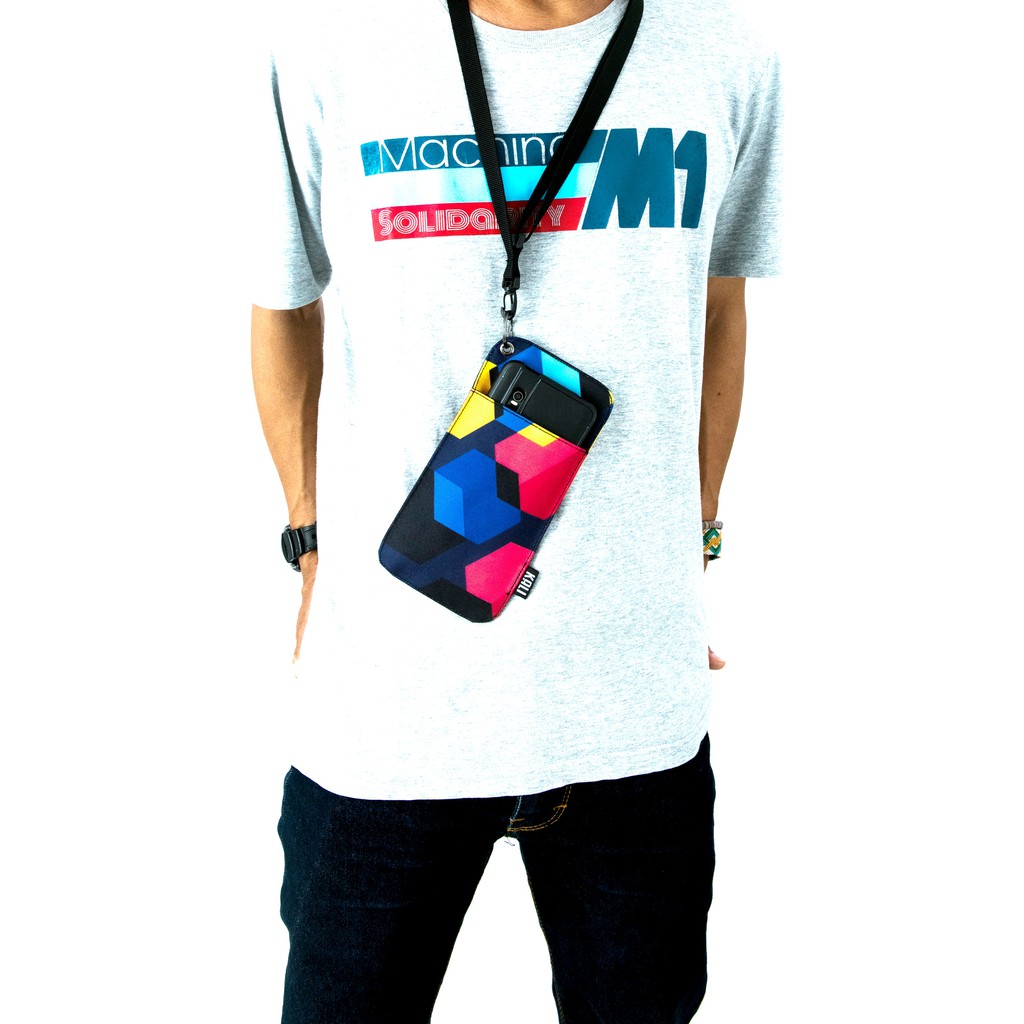 Dompet HP ID Holder // Sling Phone Premium // Gantungan Leher Wanita Pria Motif // Hanging Phone Wallet By- KALI.BDG
