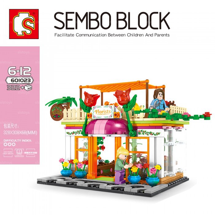 [MAINAN] SEMBO BLOCK FLORISTS SHOP 601023 - MAINAN EDUKATIF