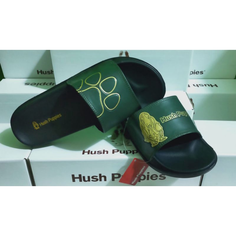 Sandal slide slip on Pria Wanita Hush Puppies | slip on | sandal Hush Puppies | HIJAU