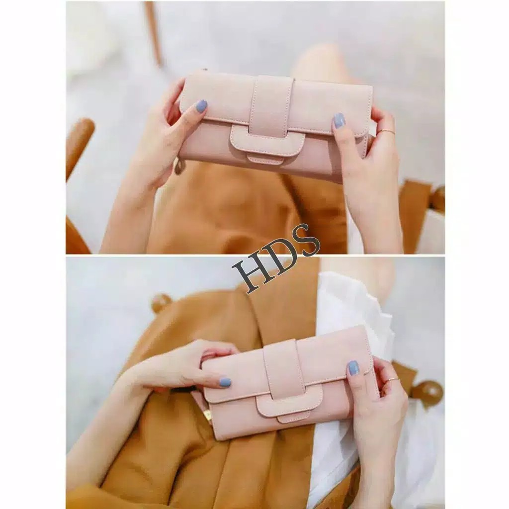 DOMPET PANJANG WANITA IMPORT KOREA MEWAH  FASHION MURAH LIPAT ABG BATAM