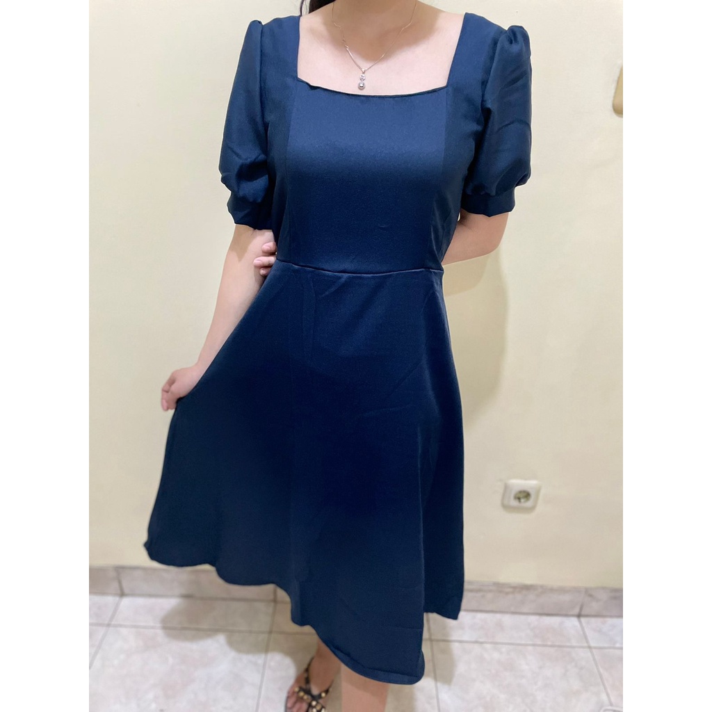 Toply shop Dres wanita yuna / Dres elegant pesta / gaun wanita boodycon