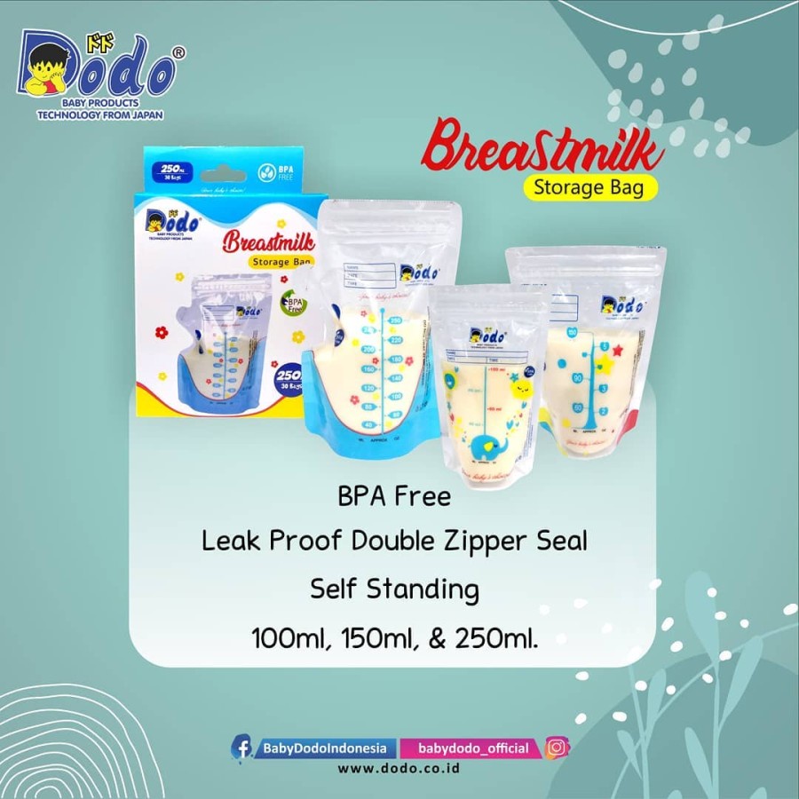 Breastmilk Storage Bag/ Kantong ASI 100ml 150ml Kualitas Super BPA Fre