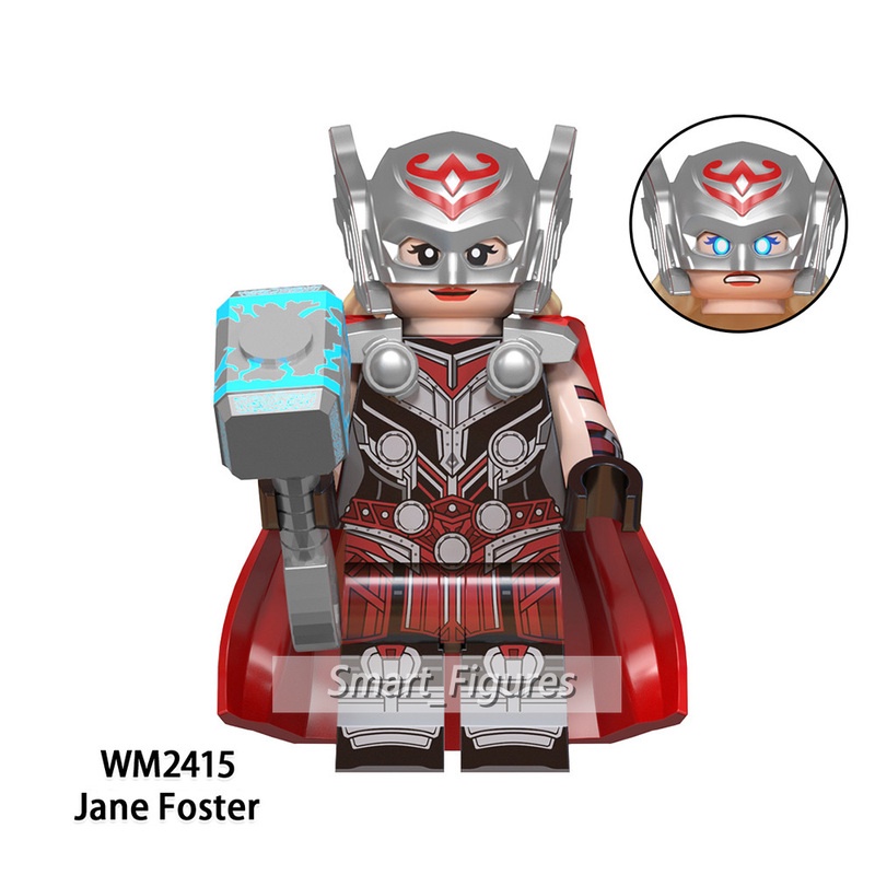 Mainan Action Figure Mini Karakter Marvel Thor Jane Foster Valkyrie Gol The Godslayer Star Lord WM6146