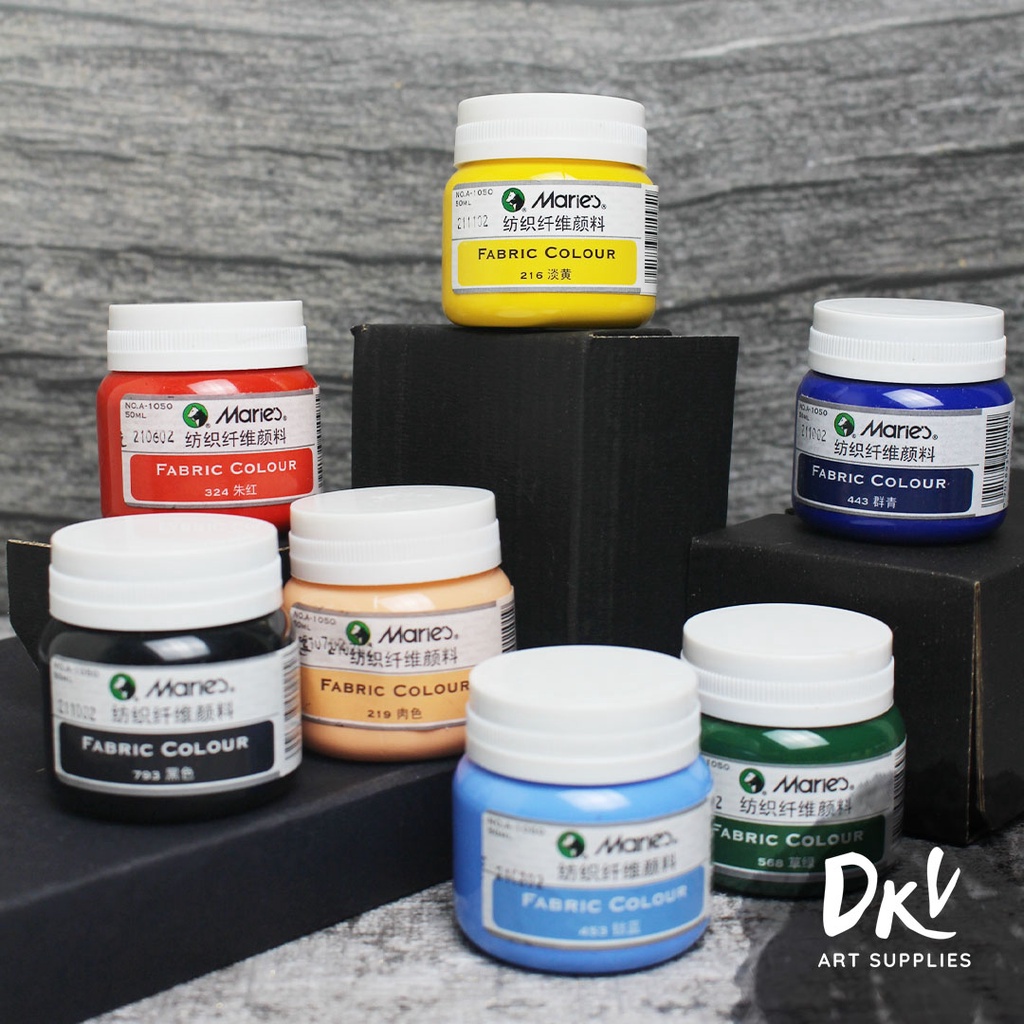 

Maries Fabric Color Cat Kain / Tekstil Baju Sepatu Canvas 50 ml A-1050