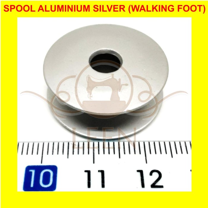 Spool Aluminium Silver Walking Foot Mesin Jahit Industri Jarum 1 LEEN