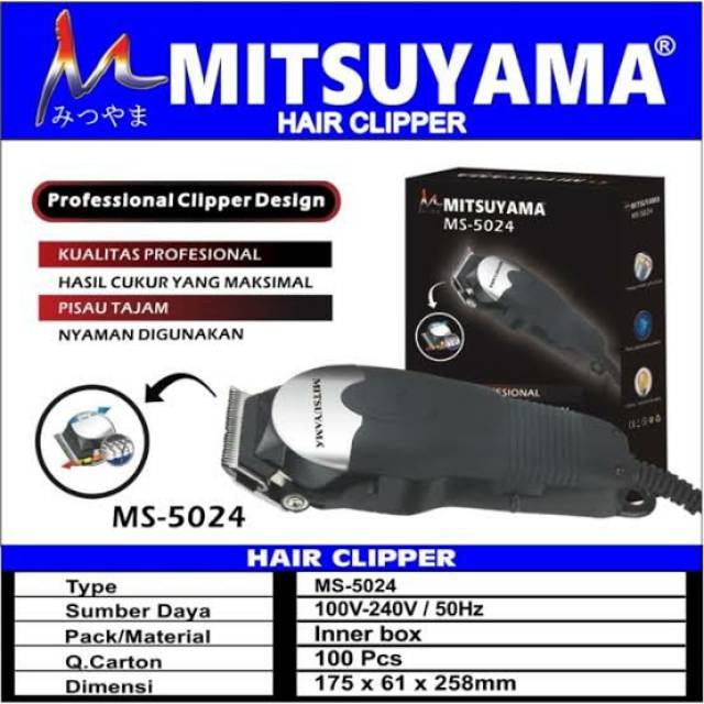 Alat Cukur Rambut Clipper MS-5024 MITSUYAMA