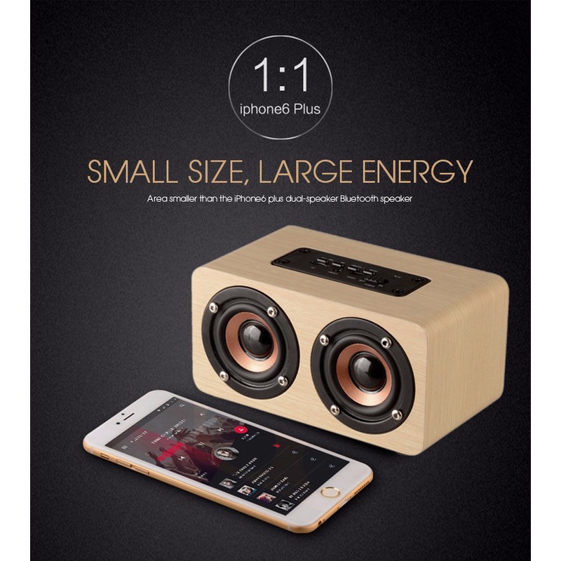 IDN TECH - ANSUOFU Desktop Bluetooth Speaker Stereo Subwoofer - W5