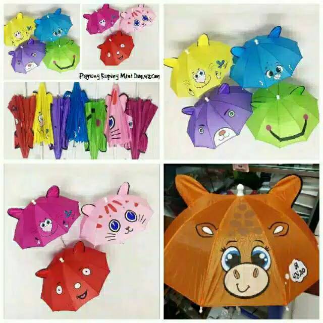 Payung anak mini karakter / payung lipat anak paud