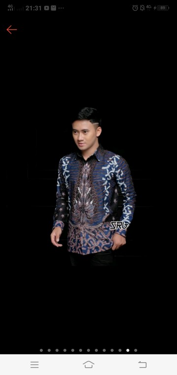 Batik Pria Kemeja Batik Lengan Panjang M L Xl Xxl Terlaris