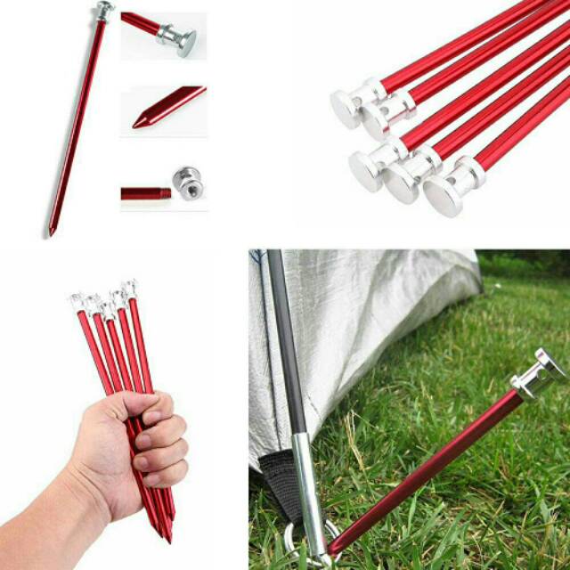 Pasak tenda big aluminium aluminum alloy camping tent pegs nail basecamp