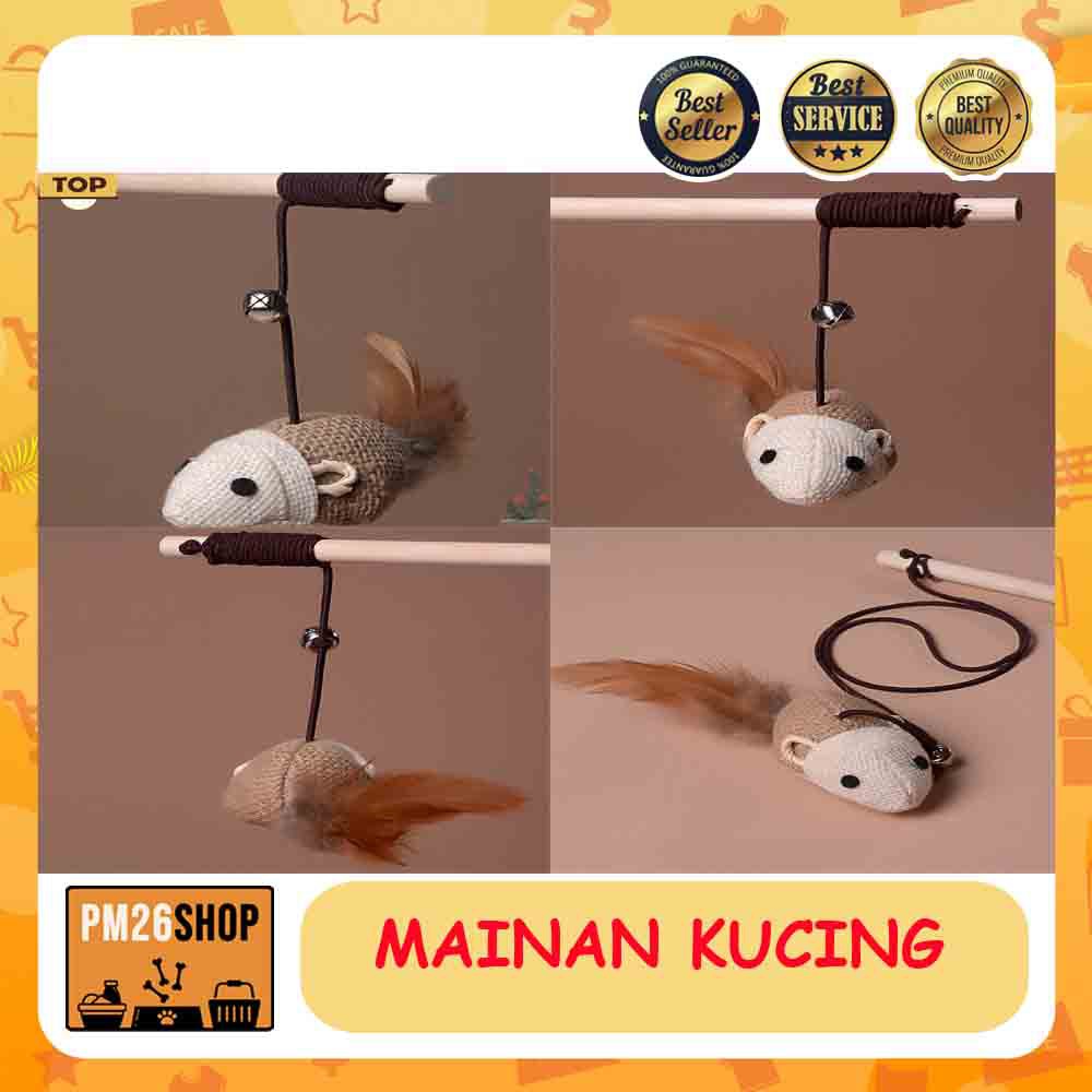 Mainan Kucing Tongkat Bahan Kayu Kd. 1330