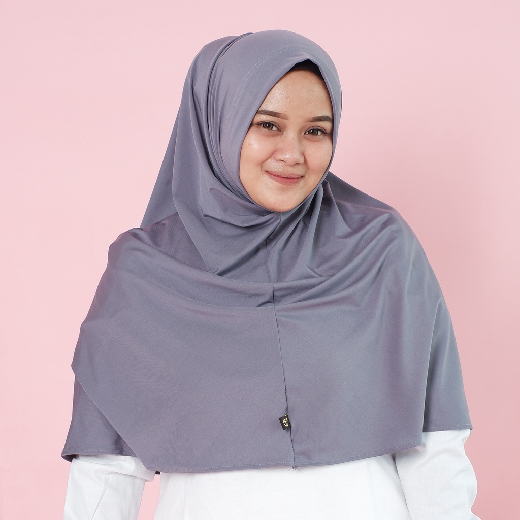 Koyu Hijab Bergo Jersey Premium Auliya Instan Panjang