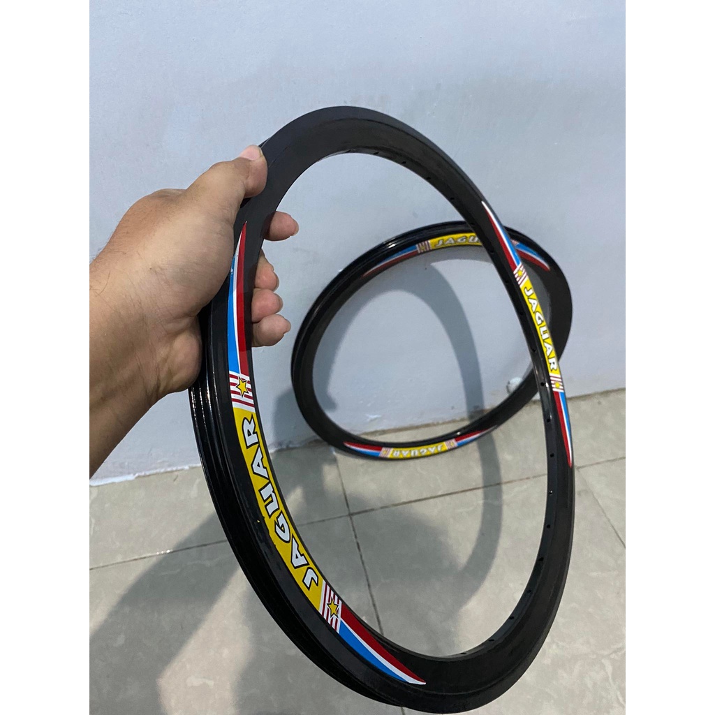 Sepasang Rims Velg ukuran 20 Murni Jaguar Minion Lipat Minitrex BMX