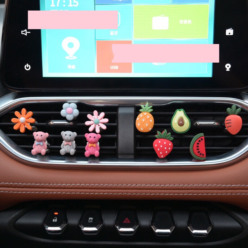 Dekorasi interior Ac Mobil Motif Kartun Bunga Aster