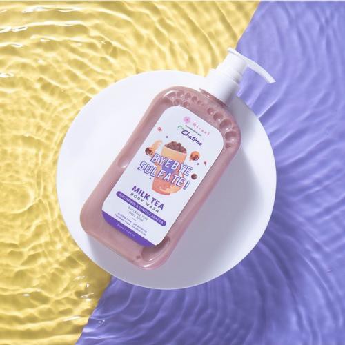 MIRAEL X CHATIME BYE BYE SULFATE MILK TEA BODY WASH 340ML