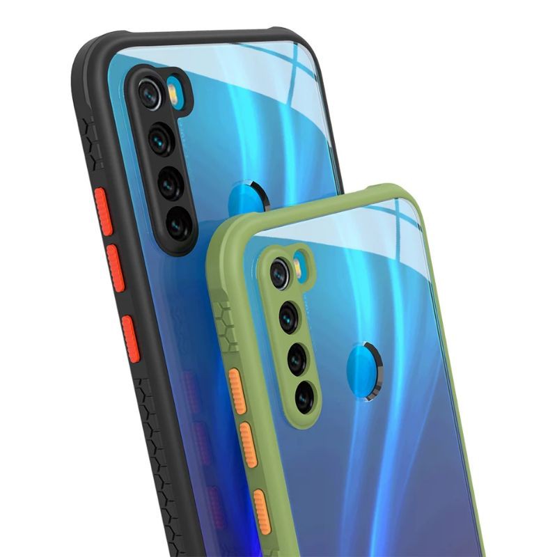 Ume Miqilin Soft Case Transparan Clear Redmi Note 8 -Hard Case Fuze Colour No Matte Dove Redmi Note8