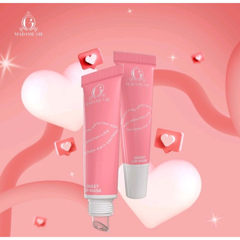 MADAME GIE SWEET LIP MASK MASKER SCRUB PELEMBAB BIBIR