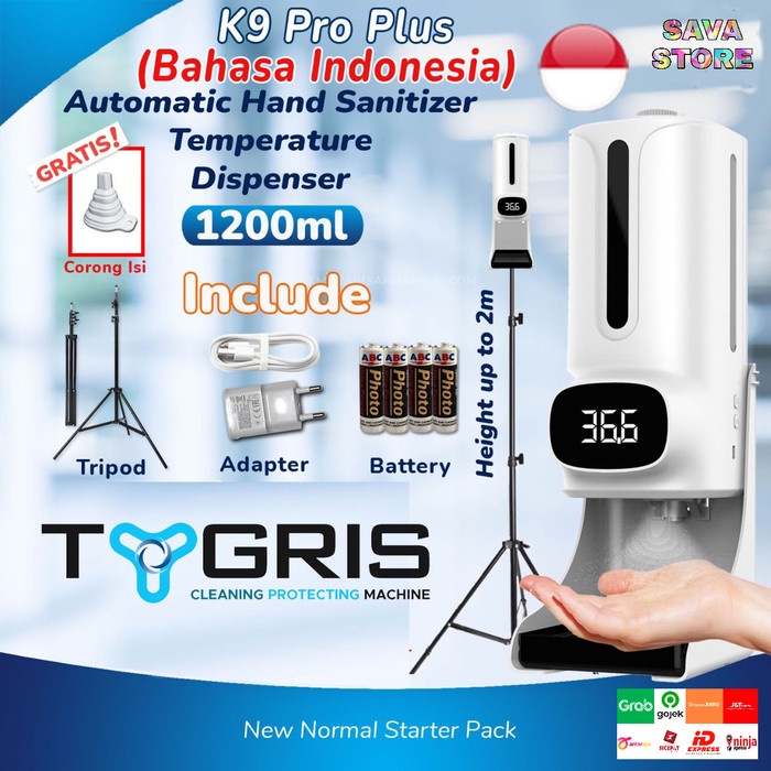 K9 PRO PLUS 2 IN 1 THERMOMETER BAHASA INDONESIA INCLUDE DISPENSER