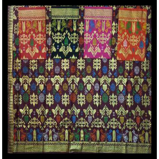 Batik Kain Jarik Keluarga 006 040 046 4 Warna - Hitam