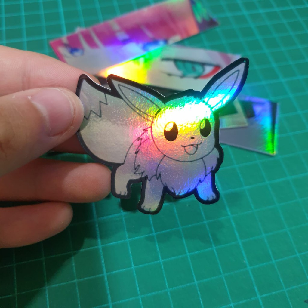 

Sticker Hologram Anime - PSH597 - Pokemon - Eevee Heroes