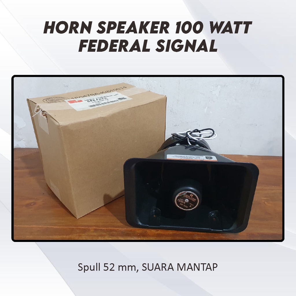 Toa Sirine Kotak  Klakson speaker Toa Polisi 100 watt  SERINE Horn 200 100 w wat Federal signal spull 52 mm untuk SENKEN LANDUN WHELEN Patwal murni untuk Ambulance Paspamres Rescue