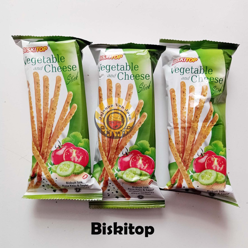 

BISKITOP Vegetable and Cheese Stick - Netto 60 gr Stik Sayuran